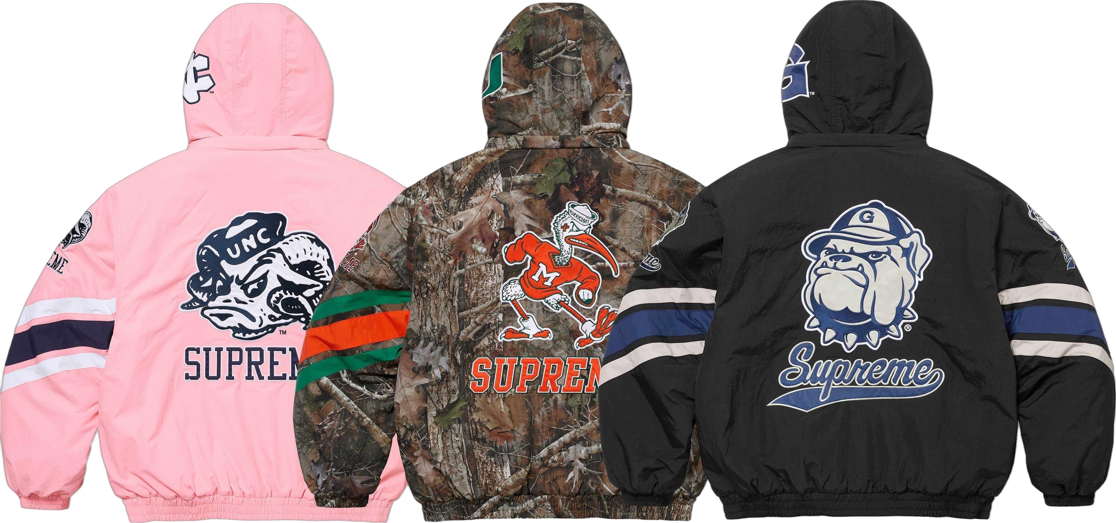 Supreme®/Mitchell & Ness NCAA Hooded Stadium Jacket